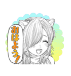 「女騎士とケモミミの子」（個別スタンプ：6）