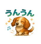 ふわもこダックスの気づかい便（個別スタンプ：17）