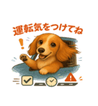 ふわもこダックスの気づかい便（個別スタンプ：21）