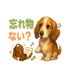 ふわもこダックスの気づかい便（個別スタンプ：38）