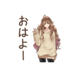 マイペース女子の夏2（個別スタンプ：2）