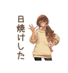 マイペース女子の夏2（個別スタンプ：6）