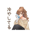 マイペース女子の夏2（個別スタンプ：8）