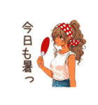 マイペース女子の夏2（個別スタンプ：14）