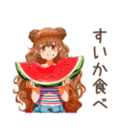 マイペース女子の夏2（個別スタンプ：32）