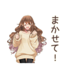 マイペース女子の夏2（個別スタンプ：37）