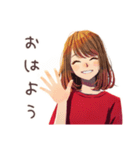 やさしい妻の子育て奮闘記♡家族（個別スタンプ：2）