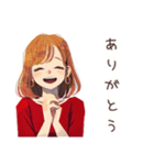 やさしい妻の子育て奮闘記♡家族（個別スタンプ：3）