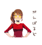 やさしい妻の子育て奮闘記♡家族（個別スタンプ：4）