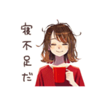 やさしい妻の子育て奮闘記♡家族（個別スタンプ：5）