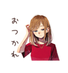 やさしい妻の子育て奮闘記♡家族（個別スタンプ：7）
