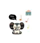 動物好き - かわいい象の瓜瓜ステッカー 03（個別スタンプ：6）