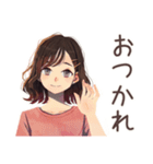 ちょうどいい女性★聞き上手な相槌（個別スタンプ：3）