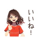 ちょうどいい女性★聞き上手な相槌（個別スタンプ：14）