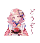 喫茶店員の和ロリ少女♡挨拶編（個別スタンプ：26）