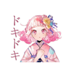 喫茶店員の和ロリ少女♡挨拶編（個別スタンプ：38）