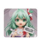 スプーンみなみちゃんカプセルトイ(四角型)（個別スタンプ：4）