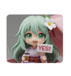 カフェ精霊みなみちゃんカプセルトイ（個別スタンプ：1）