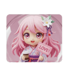 カフェ精霊みなみちゃんカプセルトイ（個別スタンプ：5）
