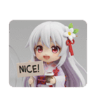 カフェ精霊みなみちゃんカプセルトイ（個別スタンプ：7）