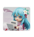 テレワーク精霊みなみちゃんカプセルトイ（個別スタンプ：1）