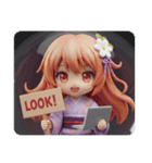 テレワーク精霊みなみちゃんカプセルトイ（個別スタンプ：6）