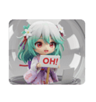 テレワーク精霊みなみちゃんカプセルトイ（個別スタンプ：7）