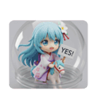 乗馬みなみちゃんカプセルトイ（個別スタンプ：3）
