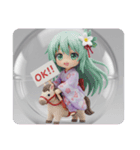 乗馬みなみちゃんカプセルトイ（個別スタンプ：4）