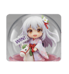 乗馬みなみちゃんカプセルトイ（個別スタンプ：7）