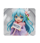 ピンクのファー精霊みなみちゃん（個別スタンプ：2）