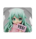 ピンクのファー精霊みなみちゃん（個別スタンプ：4）