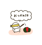 ぽちゃ。ぽちゃ。しろ。夏。（個別スタンプ：18）