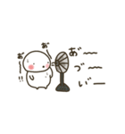 ぽちゃ。ぽちゃ。しろ。夏。（個別スタンプ：37）