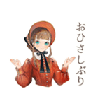 クラシカルレディの乗馬レッスン（個別スタンプ：25）
