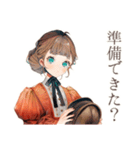 クラシカルレディの乗馬レッスン（個別スタンプ：26）