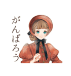 クラシカルレディの乗馬レッスン（個別スタンプ：27）
