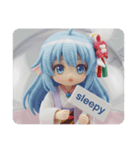 人魚っぽい精霊みなみちゃんカプセルトイ（個別スタンプ：4）