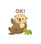 OK＆了解！やさしいどうぶつスタンプ（個別スタンプ：1）