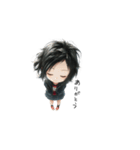 レイナの本当は怖いスタンプ☔第二弾（個別スタンプ：1）