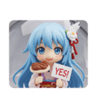 ハンバーグ精霊みなみちゃんカプセルトイ（個別スタンプ：2）