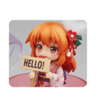 ハンバーグ精霊みなみちゃんカプセルトイ（個別スタンプ：5）