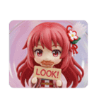 ハンバーグ精霊みなみちゃんカプセルトイ（個別スタンプ：7）