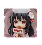 ハンバーグ精霊みなみちゃんカプセルトイ（個別スタンプ：8）
