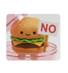 ハンバーガーカプセルトイ(四角型)（個別スタンプ：2）
