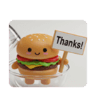 ハンバーガーカプセルトイ(四角型)（個別スタンプ：5）