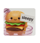 ハンバーガーカプセルトイ(四角型)（個別スタンプ：6）