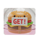ハンバーガーカプセルトイ(四角型)（個別スタンプ：8）