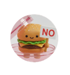 ハンバーガーカプセルトイ(丸型)（個別スタンプ：3）