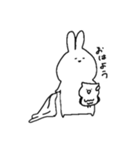 しんぷるな うさぎちゃん（個別スタンプ：9）